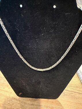 Sterling silver wheat chain